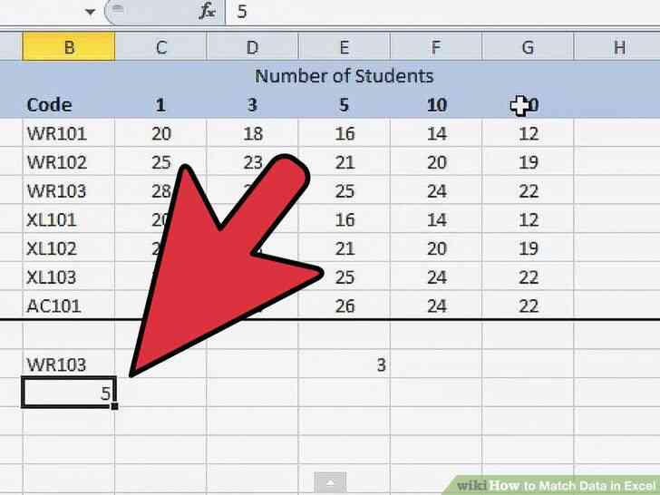 Image intitulée Match de Données dans Excel à l